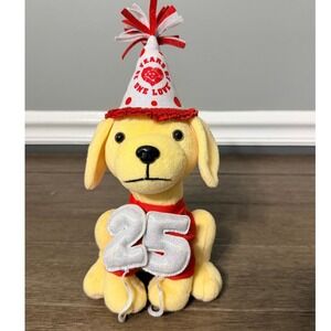 Raising Canes 25th Anniversary Plush Dog Mascot 25 Years One Love Yellow Lab